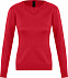 Джемпер женский GALAXY WOMEN, красный с логотипом  заказать по выгодной цене в кибермаркете AvroraStore