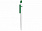Ручка шариковая Этюд, белый/зеленое яблоко с логотипом  заказать по выгодной цене в кибермаркете AvroraStore
