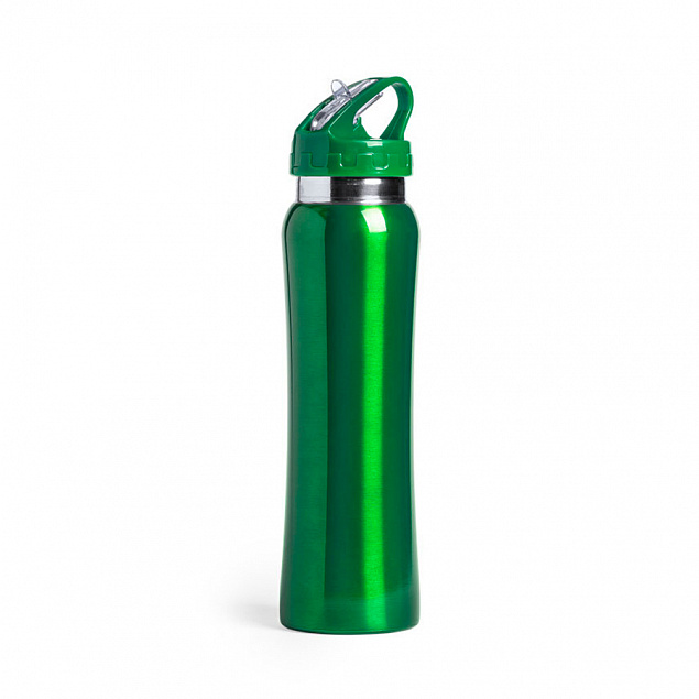 Бутылка для воды SMALY с трубочкой, нержавеющая сталь с логотипом  заказать по выгодной цене в кибермаркете AvroraStore