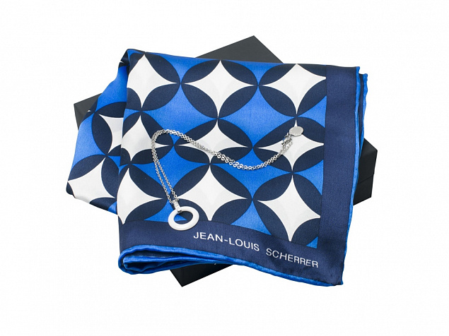 Подарочный набор Boogie: шелковый платок, колье с логотипом  заказать по выгодной цене в кибермаркете AvroraStore