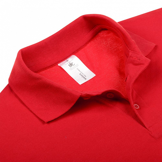 Рубашка поло Heavymill красная с логотипом  заказать по выгодной цене в кибермаркете AvroraStore