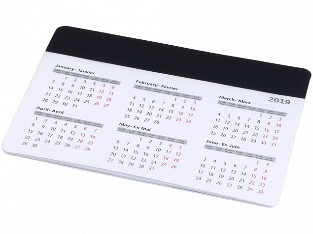 Коврик для мыши Chart с календарем с логотипом  заказать по выгодной цене в кибермаркете AvroraStore