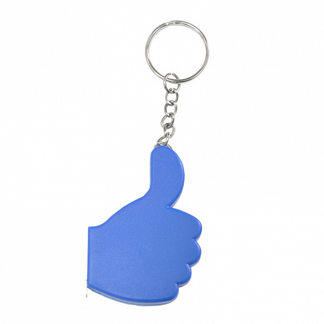Брелок-рулетка "Класс!", синий с логотипом  заказать по выгодной цене в кибермаркете AvroraStore