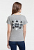 Футболка женская «Подсознательность», серый меланж с логотипом  заказать по выгодной цене в кибермаркете AvroraStore