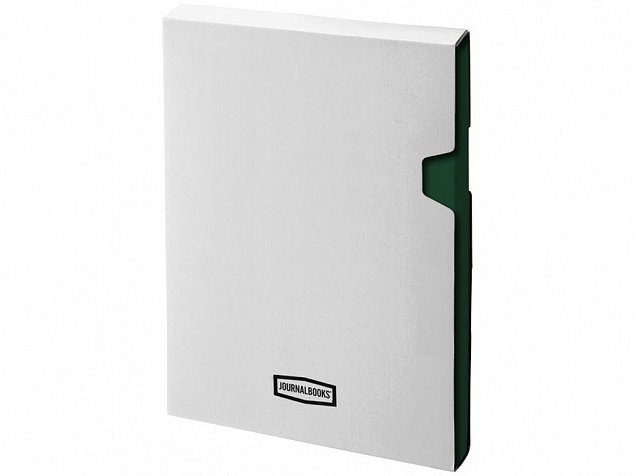 Блокнот классический офисный Juan А5, зеленый с логотипом  заказать по выгодной цене в кибермаркете AvroraStore
