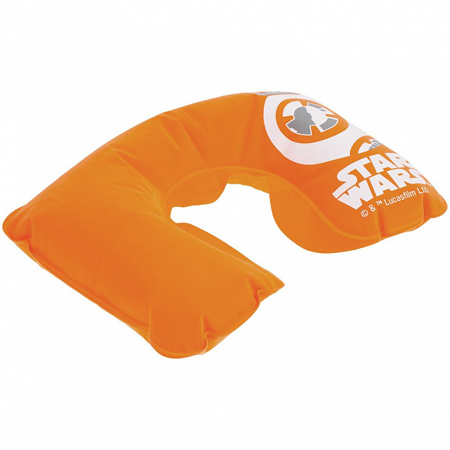 Надувная подушка под шею BB-8 Droid в чехле, оранжевая с логотипом  заказать по выгодной цене в кибермаркете AvroraStore