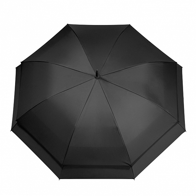 Зонт-трость Bora, черный с логотипом  заказать по выгодной цене в кибермаркете AvroraStore