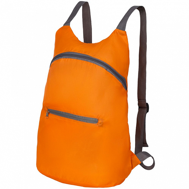 Складной рюкзак Barcelona, оранжевый с логотипом  заказать по выгодной цене в кибермаркете AvroraStore
