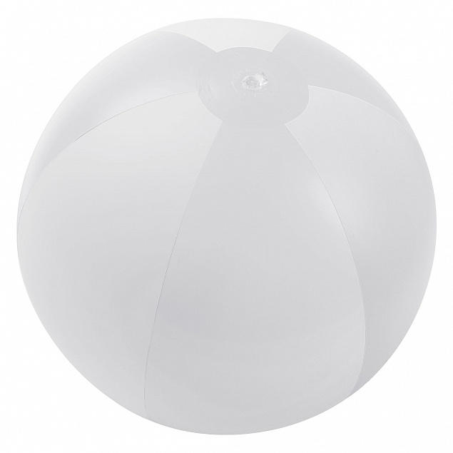 Надувной пляжный мяч Jumper, белый с логотипом  заказать по выгодной цене в кибермаркете AvroraStore