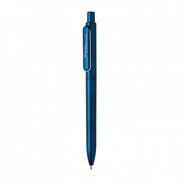 Ручка X6, синий с логотипом  заказать по выгодной цене в кибермаркете AvroraStore
