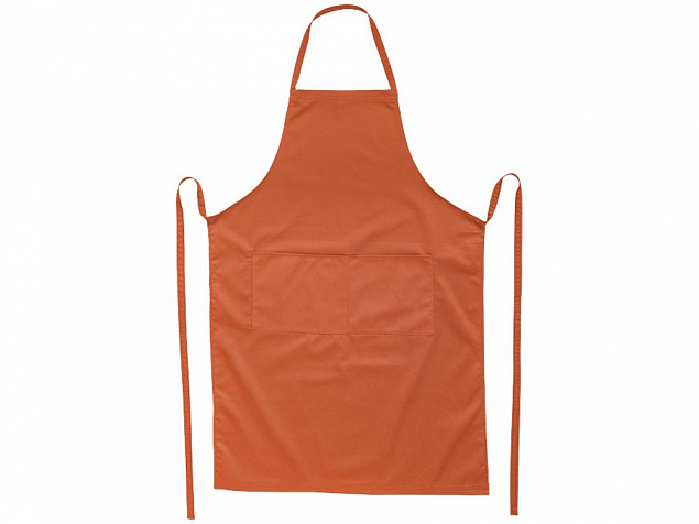 Фартук Viera, оранжевый с логотипом  заказать по выгодной цене в кибермаркете AvroraStore