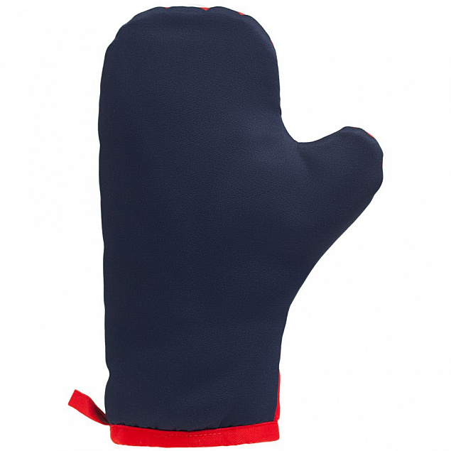 Прихватка-рукавица «Акцент», красно-синяя с логотипом  заказать по выгодной цене в кибермаркете AvroraStore