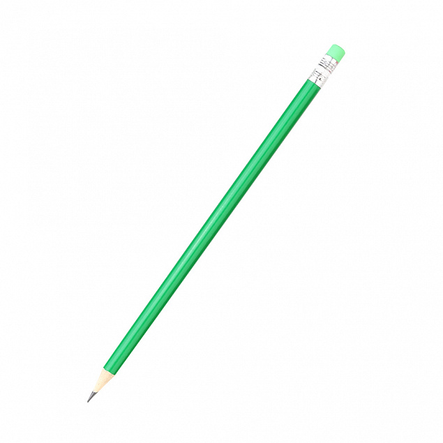 Карандаш Largo с цветным корпусом - Зеленый FF с логотипом  заказать по выгодной цене в кибермаркете AvroraStore