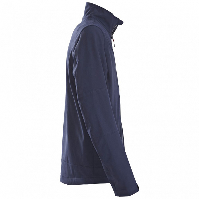 Куртка софтшелл мужская TRIAL, темно-синяя с логотипом  заказать по выгодной цене в кибермаркете AvroraStore