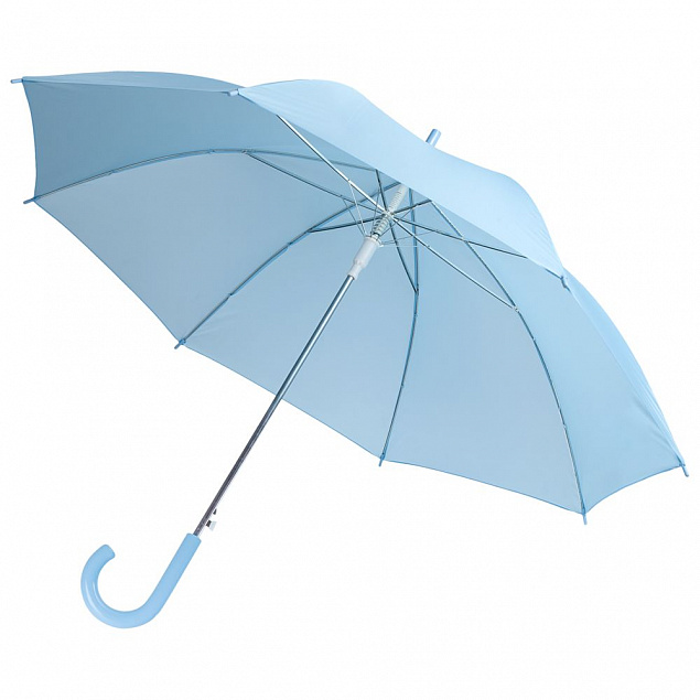 Зонт-трость Unit Promo, голубой с логотипом  заказать по выгодной цене в кибермаркете AvroraStore