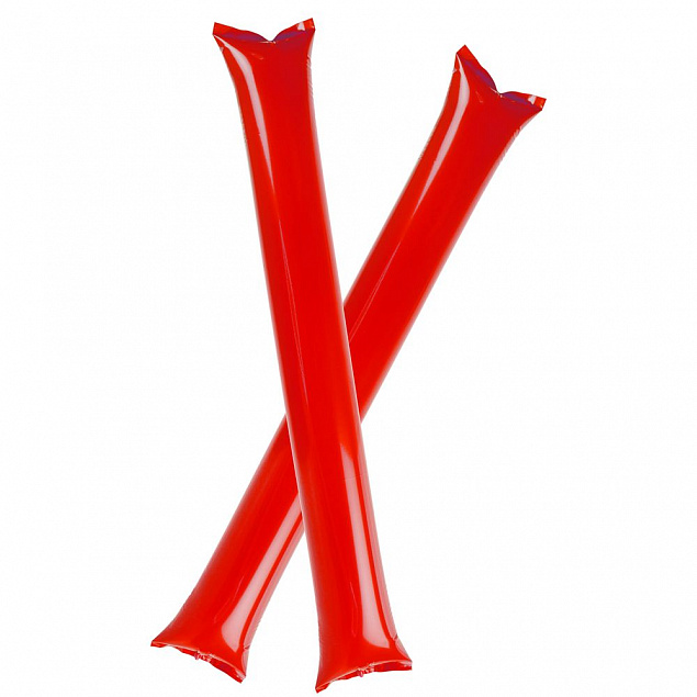Палки-стучалки для болельщиков Hip-Hip, красные с логотипом  заказать по выгодной цене в кибермаркете AvroraStore