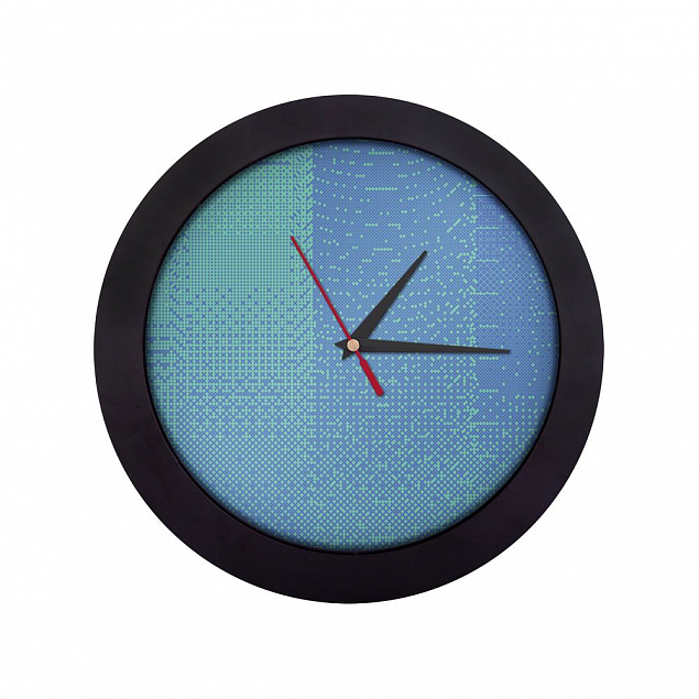 Часы настенные Big Data, черные с логотипом  заказать по выгодной цене в кибермаркете AvroraStore