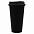 Стакан с крышкой Color Cap Black, черный с логотипом  заказать по выгодной цене в кибермаркете AvroraStore
