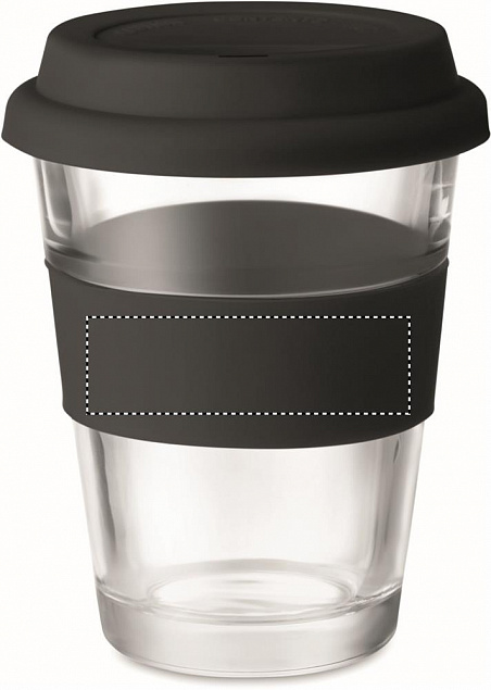Стеклянный стакан 350 мл с логотипом  заказать по выгодной цене в кибермаркете AvroraStore