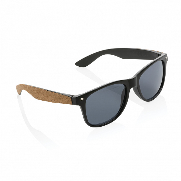 Солнцезащитные очки Cork из переработанного пластика, UV 400 с логотипом  заказать по выгодной цене в кибермаркете AvroraStore