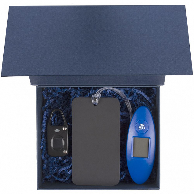Коробка Magnus, синяя с логотипом  заказать по выгодной цене в кибермаркете AvroraStore