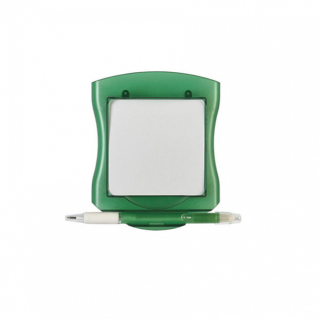 Блокнот на магните "Pinme", зеленая# с логотипом  заказать по выгодной цене в кибермаркете AvroraStore