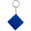Брелок с рулеткой Square ver.2, синий с логотипом  заказать по выгодной цене в кибермаркете AvroraStore