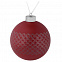 Елочный шар Queen, 10 см, красный с логотипом  заказать по выгодной цене в кибермаркете AvroraStore