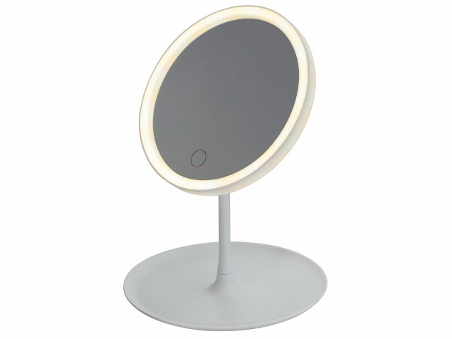 Косметическое зеркало с LED-подсветкой «Beautific» с логотипом  заказать по выгодной цене в кибермаркете AvroraStore