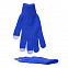 Перчатки сенсорные ZELAND, Королевский синий с логотипом  заказать по выгодной цене в кибермаркете AvroraStore