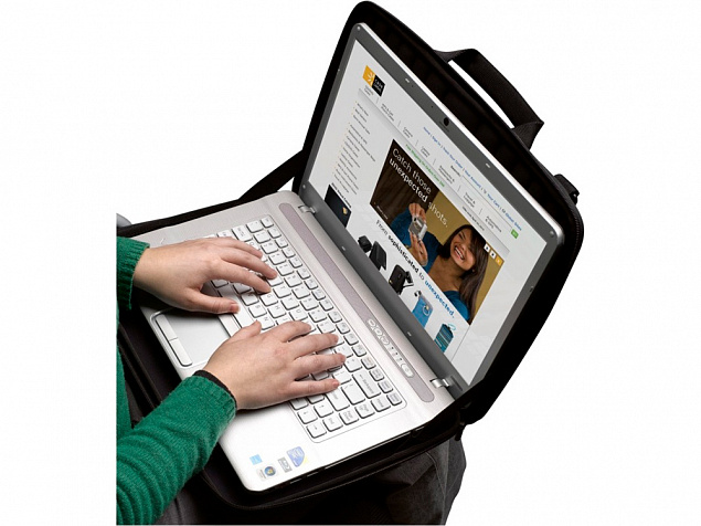 Чехол с ручками и ремешком Case Logic для ноутбука 16 с логотипом  заказать по выгодной цене в кибермаркете AvroraStore