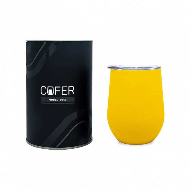 Набор Cofer Tube софт-тач CO12s black, желтый с логотипом  заказать по выгодной цене в кибермаркете AvroraStore