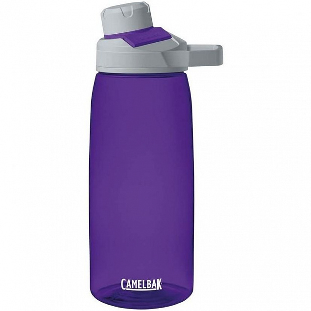 Спортивная бутылка Chute 1000, фиолетовая с логотипом  заказать по выгодной цене в кибермаркете AvroraStore