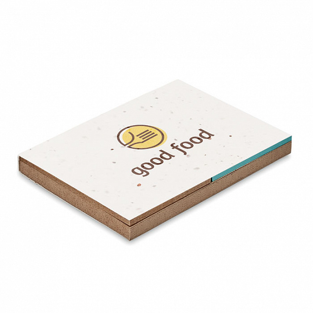 Блок заметок бумага с семенами с логотипом  заказать по выгодной цене в кибермаркете AvroraStore