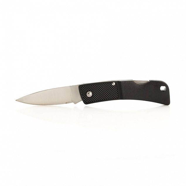 BOMBER Нож складной, нержавеющая сталь, черный с логотипом  заказать по выгодной цене в кибермаркете AvroraStore
