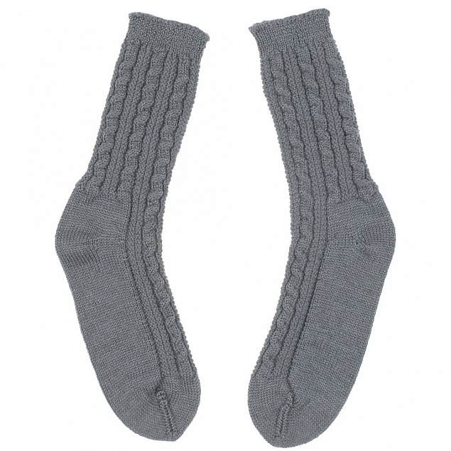 Носки Keep Feet, серые с логотипом  заказать по выгодной цене в кибермаркете AvroraStore