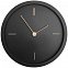 Часы настенные Bronco Thelma, черные с логотипом  заказать по выгодной цене в кибермаркете AvroraStore