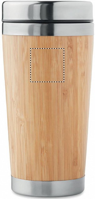 Термокружка с бамбуком с логотипом  заказать по выгодной цене в кибермаркете AvroraStore