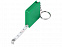 Брелок-рулетка, 1 м., зеленый с логотипом  заказать по выгодной цене в кибермаркете AvroraStore