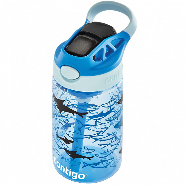 Бутылка для воды детская Gizmo Flip Sharks с логотипом  заказать по выгодной цене в кибермаркете AvroraStore