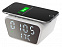 Настольные часы с функцией беспроводной зарядки «Wake», 10 Вт с логотипом  заказать по выгодной цене в кибермаркете AvroraStore
