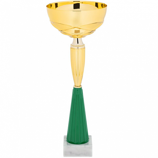 Кубок Kudos, малый, зеленый с логотипом  заказать по выгодной цене в кибермаркете AvroraStore