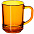 Кружка Enjoy, оранжевая с логотипом  заказать по выгодной цене в кибермаркете AvroraStore