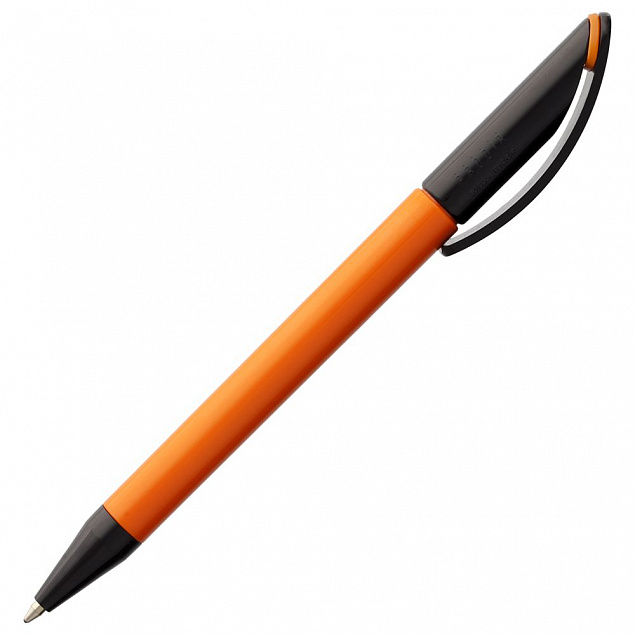 Ручка шариковая Prodir DS3 TPP Special, оранжевая с черным с логотипом  заказать по выгодной цене в кибермаркете AvroraStore