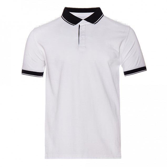 Рубашка поло StanContrast Белый с логотипом  заказать по выгодной цене в кибермаркете AvroraStore