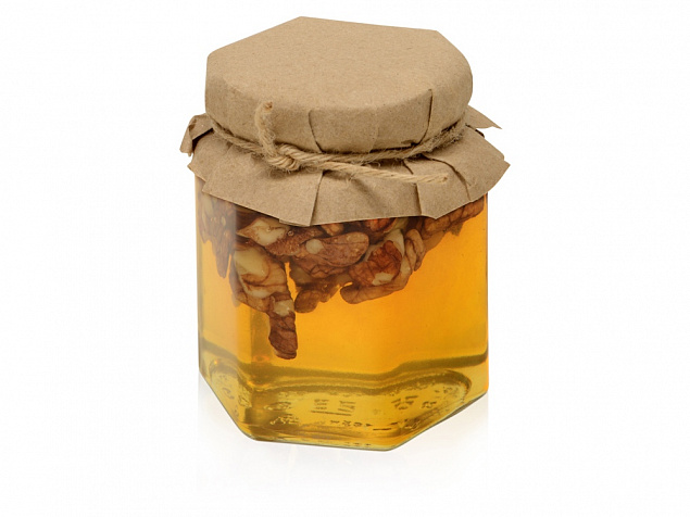 Сувенирный набор Мед с грецким орехом 250 гр с логотипом  заказать по выгодной цене в кибермаркете AvroraStore