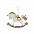 Ёлочная игрушка Лошадка (белый) с логотипом  заказать по выгодной цене в кибермаркете AvroraStore