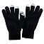 Перчатки мужские для работы с сенсорными экранами, черные с логотипом  заказать по выгодной цене в кибермаркете AvroraStore