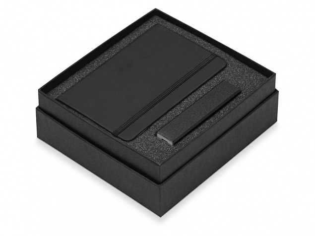 Подарочный набор To go с блокнотом А6 и зарядным устройством с логотипом  заказать по выгодной цене в кибермаркете AvroraStore