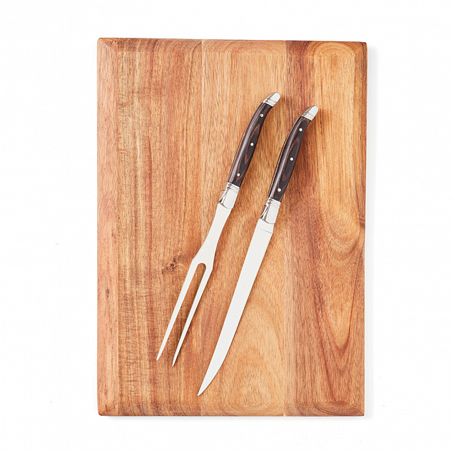 Набор для стейка VINGA Gigaro из вилки и ножа с логотипом  заказать по выгодной цене в кибермаркете AvroraStore